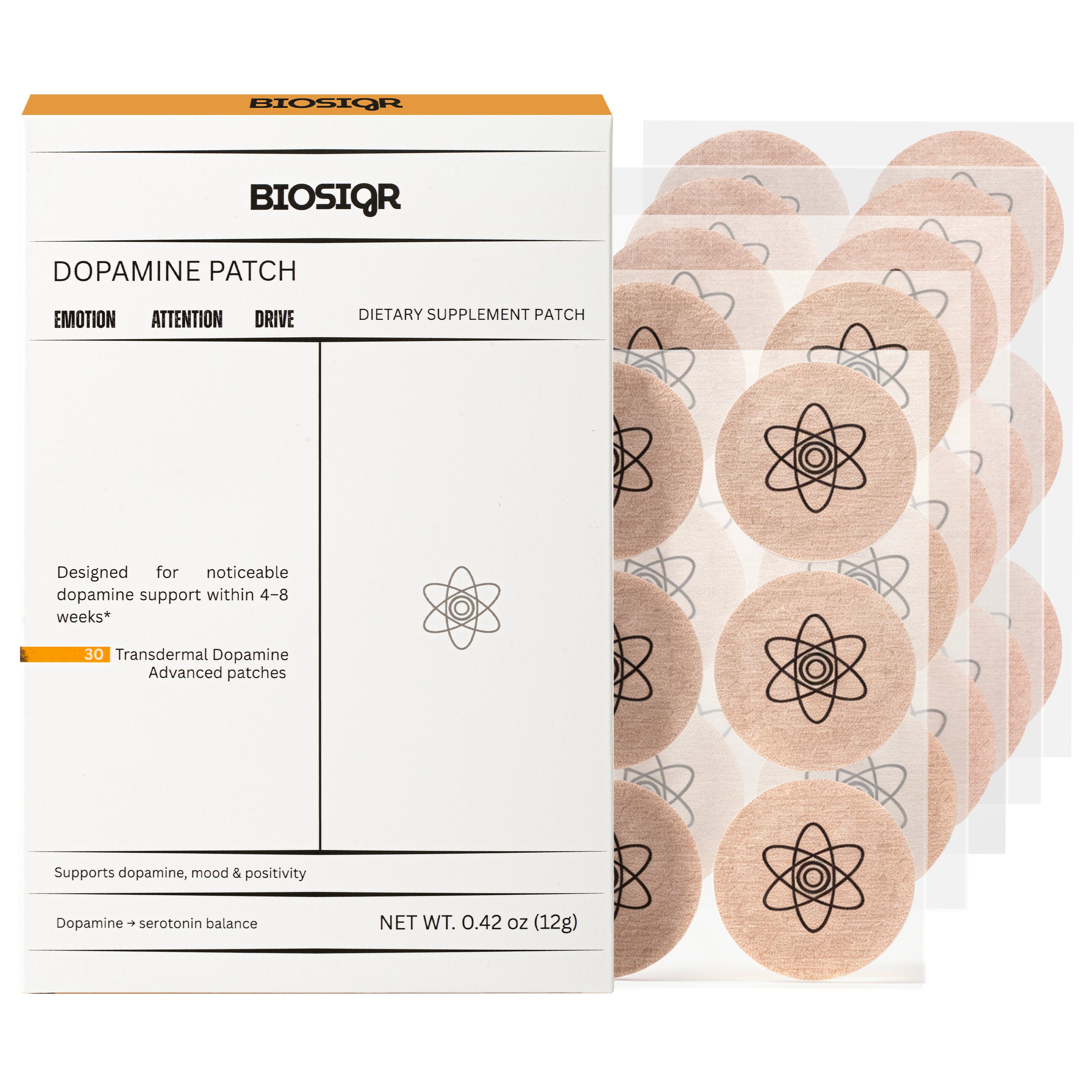 Dopamine Patches Extra Strength, Mood Support Patches for Daily Mental Wellness, Mood Boost & Positivity Support, Motivation Supports Dopamine & Serotonin Balance, Dopamine Supplements for Men Women
